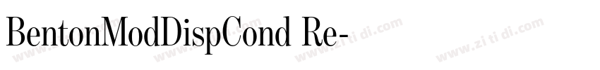 BentonModDispCond Re字体转换